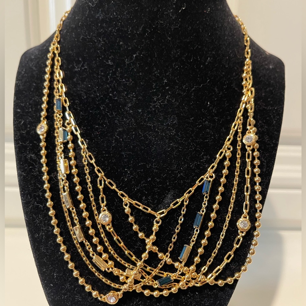 Coach necklace multi gold chains